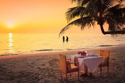 Enjoy a beautiful beach dinner at the Jimbaran bay for your next Valentine day in Bali