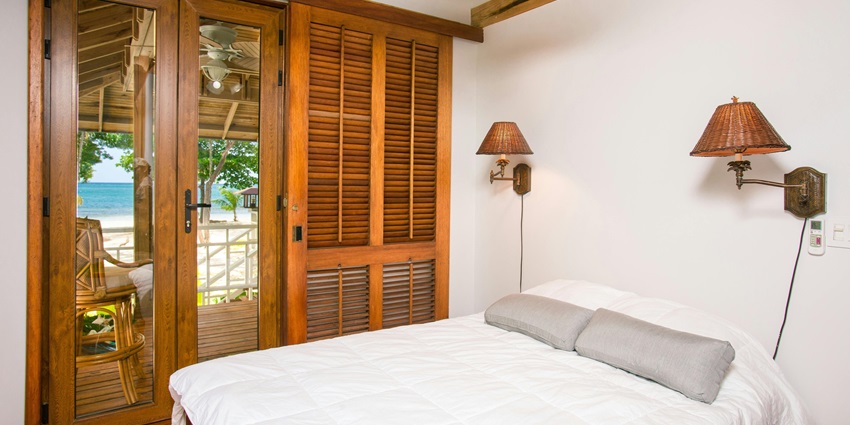 Image of closed wardrobe near on bed - accommodation near the Sonai Rupai Wildlife
