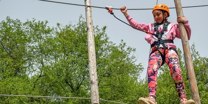snapshot of the beautiful adventure park to participate in the thrilling activities in Delhi