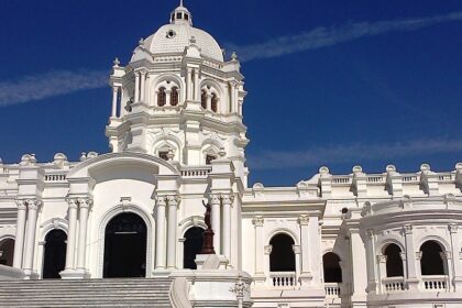 The stunning architecture of the famous landmark of Agartala, in the state of Tripura.