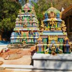 A breathtaking view of a colourful temple in Andhra Pradesh for everyone to explore.