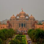 The Panaromic image of the beautiful Akshardham temple and places to visti nearby