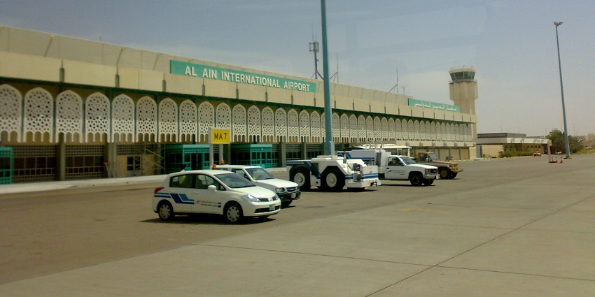 The view of Al Ain International Airport, Abu Dhabi, one of the airports in the UAE.