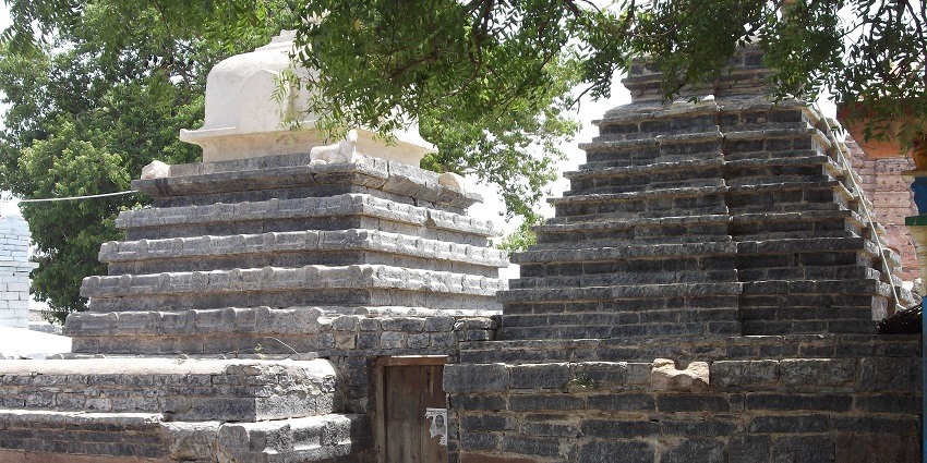 Inside the Jogulamba temple, the star attraction of this town known for its religious significance
