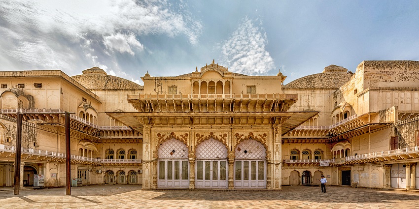 A glimpse of the majestic Alwar City Palace built by Naruka Rajputs of the Alwar region.