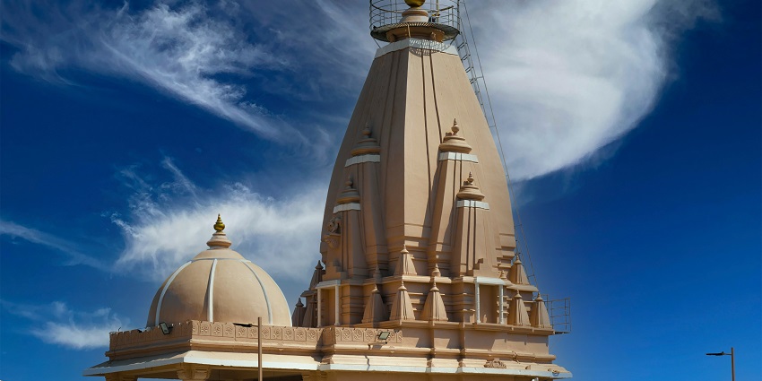 A quaint view of the Ardhagiri Anjaneya Temple, one of the scenic temples in Chittoor.