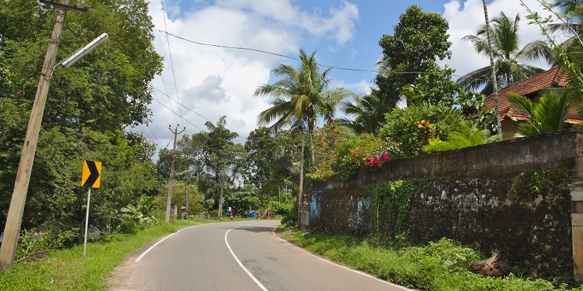 A Street in Aruvikkara, Thiruvananthapuram passing through beautiful dense forest