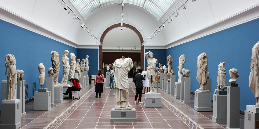 An inside view of the famous Assam State Museum, one of the magnificent Assam museums.