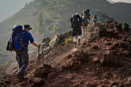 Snapshot of the group of people while on Bali Trekking adventure amidst the forest