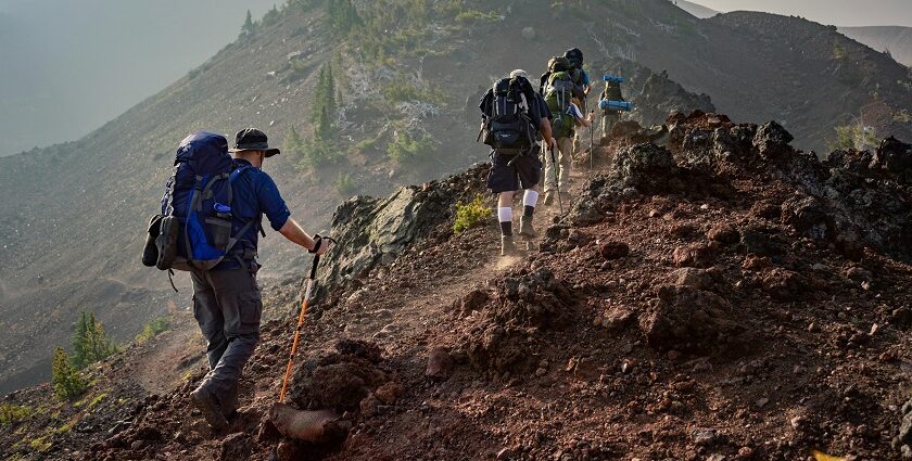 Snapshot of the group of people while on Bali Trekking adventure amidst the forest