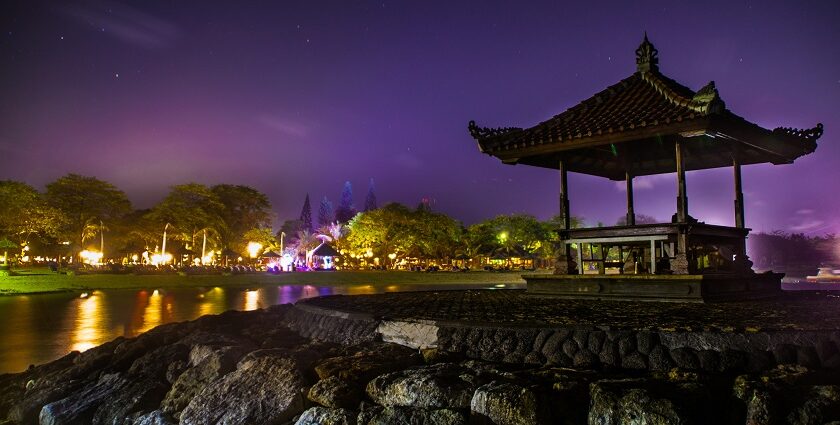 New year parties in Bali often take place at beautiful beaches with the best celebrations.