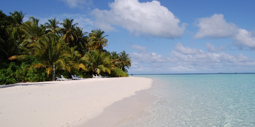 Beautiful image of boat riding amidst jungle—Things to do in Maldives for couples