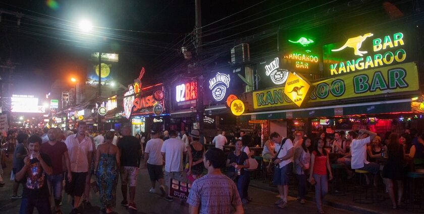 Bangla road with all the lively clubs and pubs, is a centre attraction of Phuket nightlife