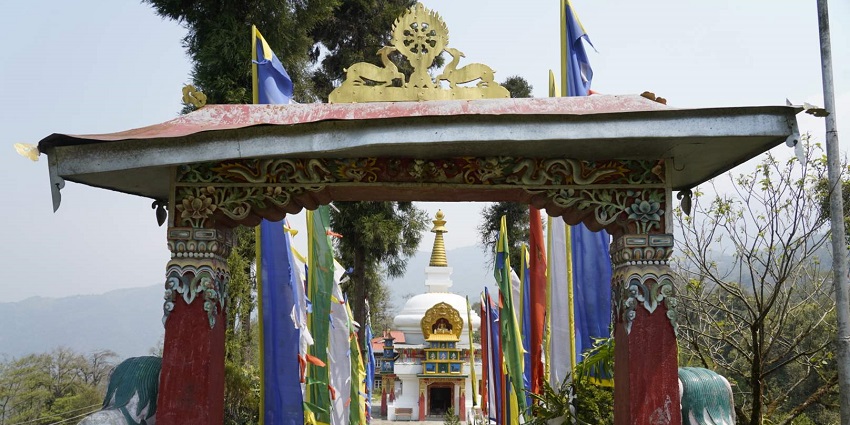 Chorten Monastery is surrounded by picturesque surroundings with a unique aura.
