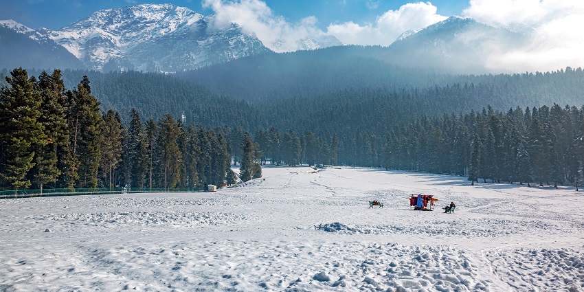 Enjoy the winter season from January to March in Baisaran Valley, the mini-Switzerland of Kashmir