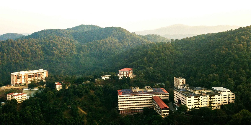Witness the breathtaking scenes of mountains and clear sky on viewpoint in Assam.