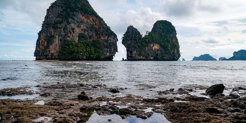 Visit Railay Beach, Thailand in the favourable months when the weather is pleasant.