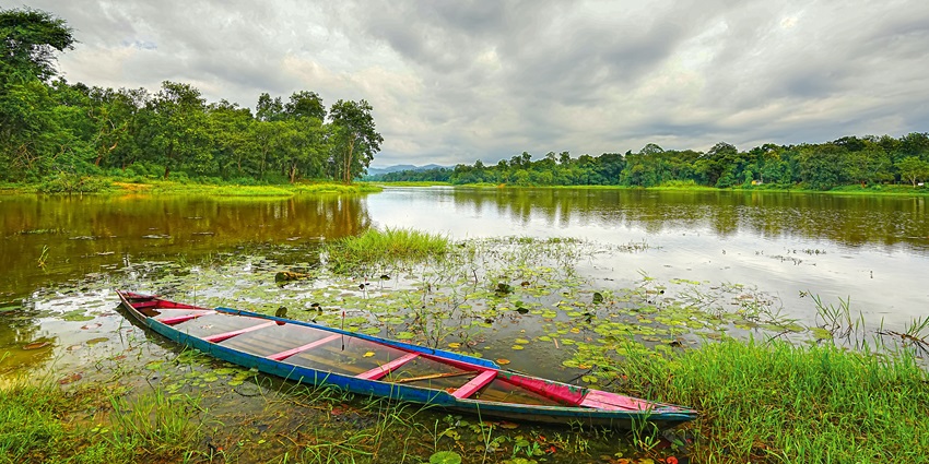 Enjoy the serene views of Chandbui Lkae on your trip to Basistha Temple, Guwahati.