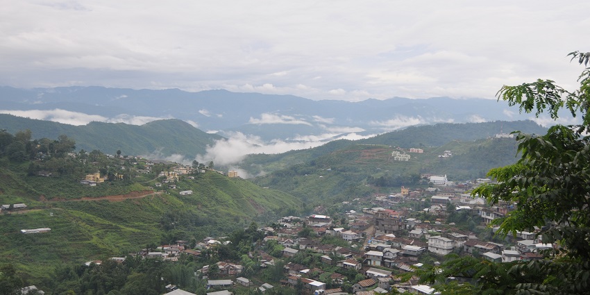 A picture of a hill station in Nagaland where the Hornbill music festival is hosted