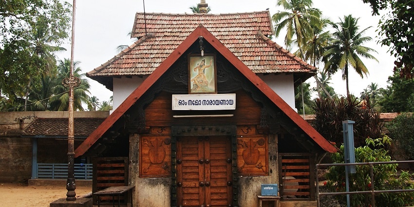 The stunning view of the residence of the Maharajah of Travancore located in Trivandrum.