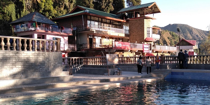 The suburb of Dharamshala, McLeod Ganj, has the spectacular Bhagsu Nag temple.