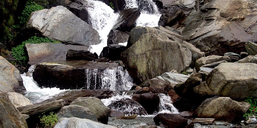 Enjoy scenic views at the Bhagsu Waterfall, one of the exciting things to do in Mcleodganj