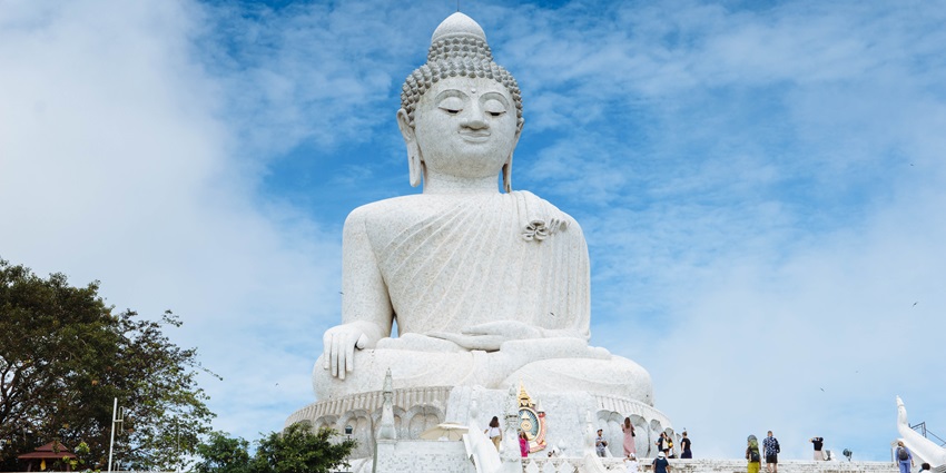 Witness the iconic Big Buddha Statue on your excursion to Kata Beach, Phuket, Thailand.