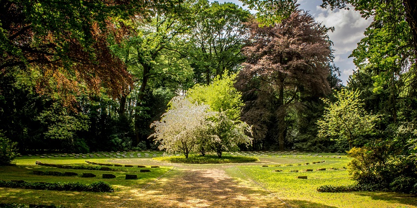 A view of verdant gardens in Birangana Sadhoni Kalakshetra, famous attraction in Assam.