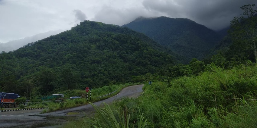 A glimpse of the Borail Range, which naturally separates Assam and Nagaland.