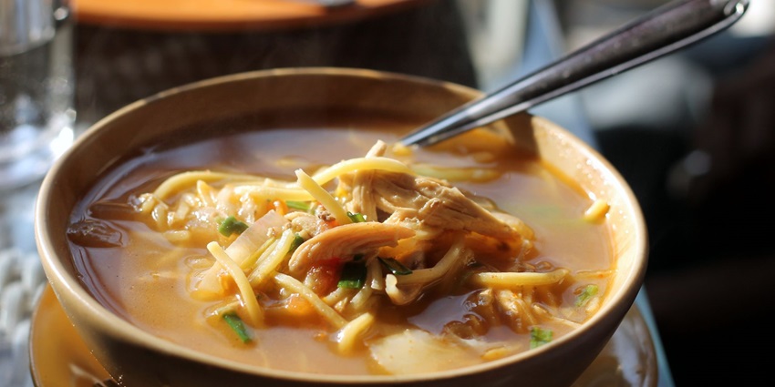 A traditional Tibetan noodle bowl