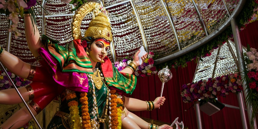An inside view of the iconic Boyakonda Gangamma spiritual tourist hotspot of the region.