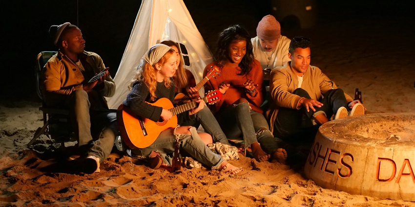 Calangute/Baga Beach offers a perfect environment for night celebrations with live music.