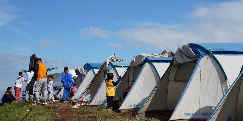 Camping provides beautiful settings with clear skies, fresh air, and lush vegetation.