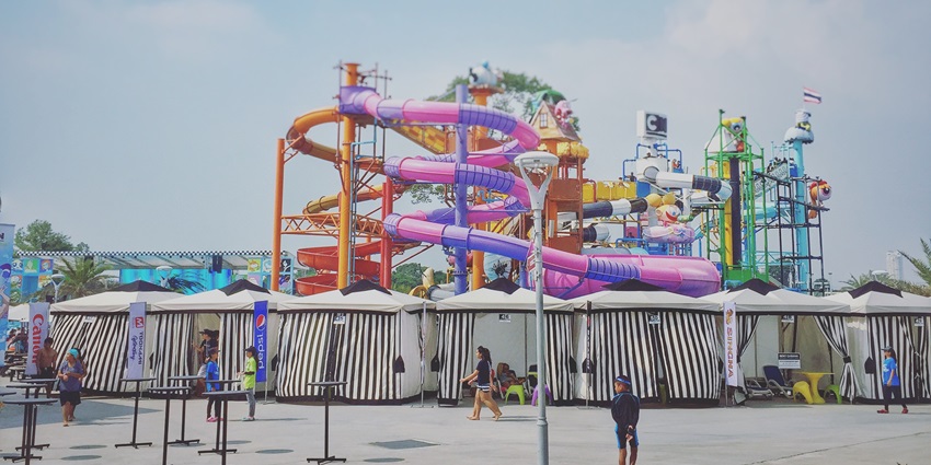 Snapshot of the cartoon network theme base waterpark—Places to visit in Pattaya