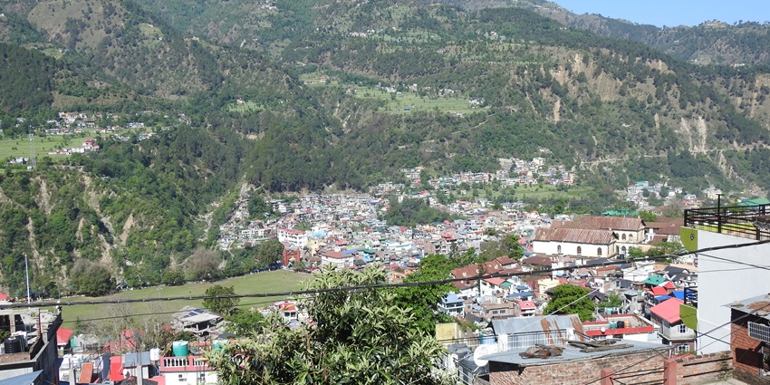 Picturesque view of View of Chamba town ,Himachal Pardesh - one of the best places to visit in Khajjiar