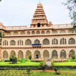 Scenic view of Chandragiri Fort, showcasing its historic architecture and lush surroundings.