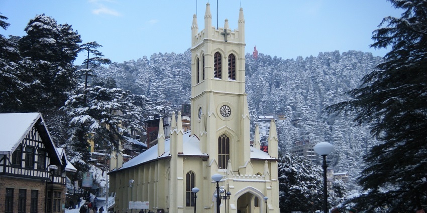 Christ Church, one of the best places to visit in Shimla for couples, is a magnificent spot.