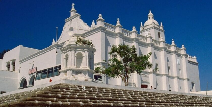 A front view of the Church of St. Francis of Assisi which is one of the famous churches.