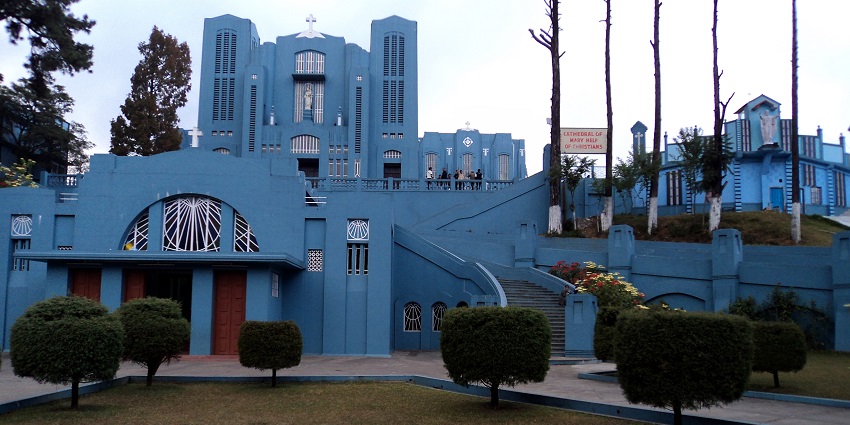 All Saints Cathedral in Shillong featuring Gothic architecture - places to visit in Shillong