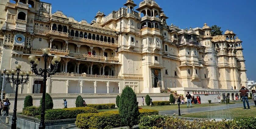 The City Palace in Udaipur is a sight worth exploring near Delhi as it has majestic forts and palaces