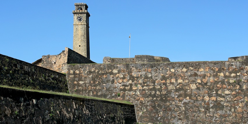 A scenic view of the Galle Fort Clock Tower, one of the best spots near Galle Fort.