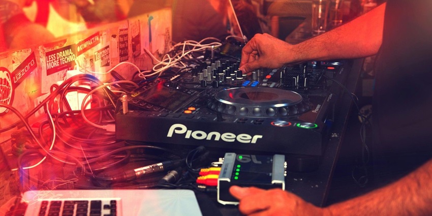 A DJ playing music at a nightclub in Gangtok