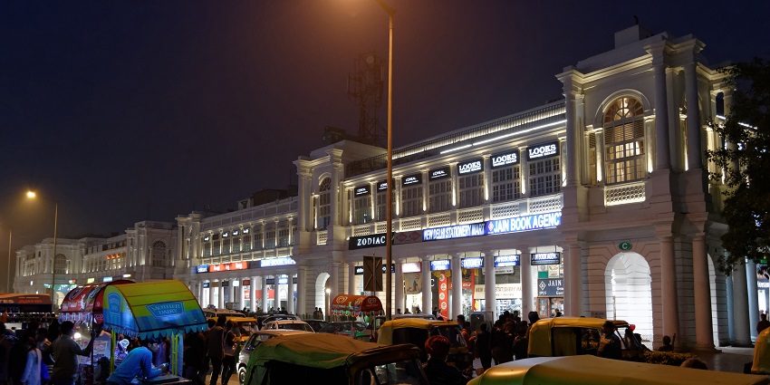 Connaught Place is a central market and commercial hub with several hotspots