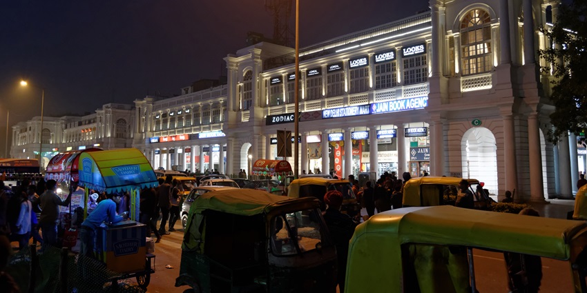 Connaught Place is a vibrant place offering a dazzling nightlife experience in Delhi.