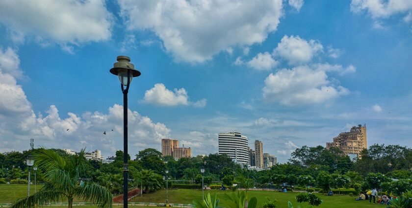 A glimpse of the iconic Connaught Place, a tourist destination and a local hotspot.