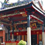 A front view of the Chinese temple located in Bayan Lepas, close to the George Town.