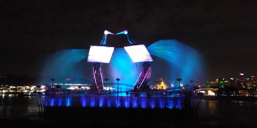 Sentosa Island transforms into a wonderland during the New Year celebration in Singapore.