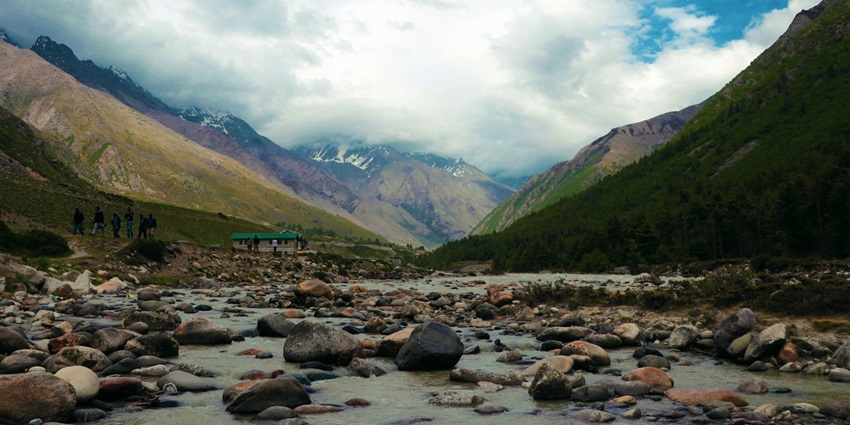 Image of the beautiful sky amidst the himalayan ranges and kalatop wildlife sanctuary.
