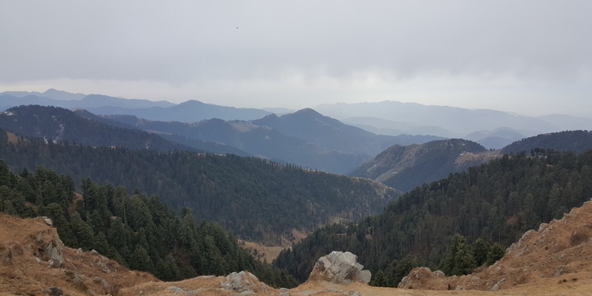 A beautiful mountain peak in Dalhousie