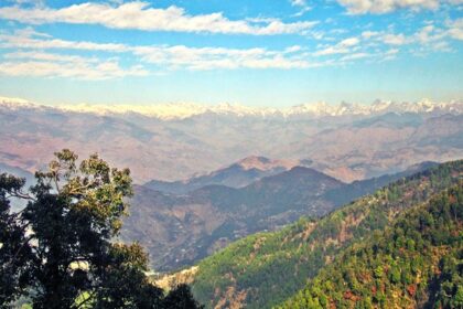 A beautiful view of mountains from Dalhousie